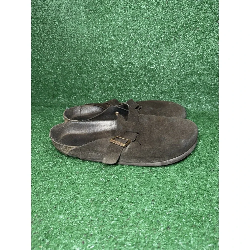 Birkenstock Boston Clog Mens‎ 9 US EU 42 Brown Suede Soft Footbed Gorpcore Boho
